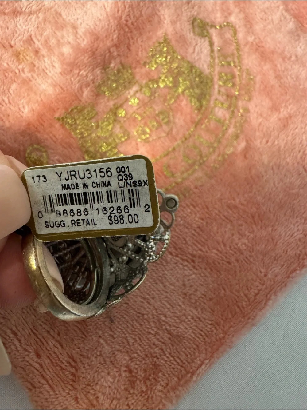 Juicy Couture Vintage black ring